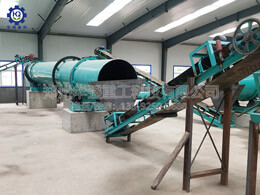 有機肥圓盤造粒產線現場